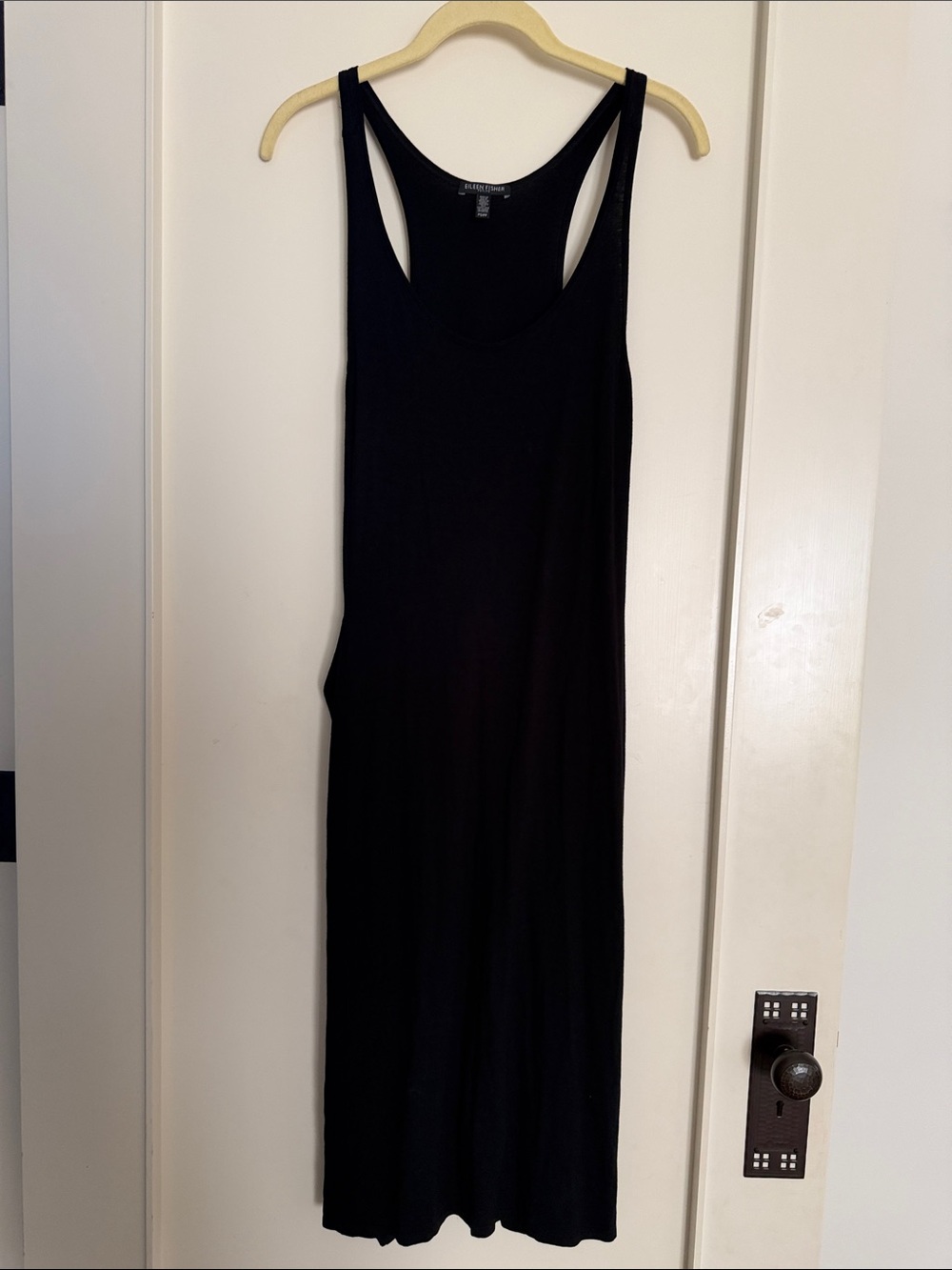 Eileen Fisher petite small Black Racerback Maxi Dress - Casual Everyday Style S